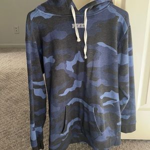 Victoria’s Secret blue camo Sherpa hoodie